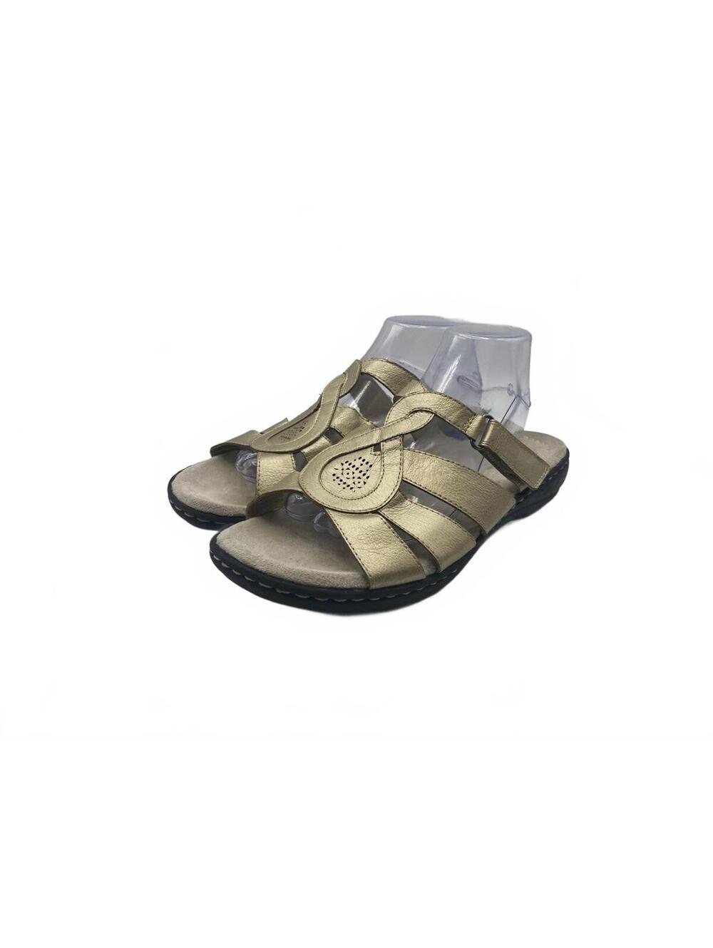 Comfort Slip-On Women’s Sandals in Metallic Gold